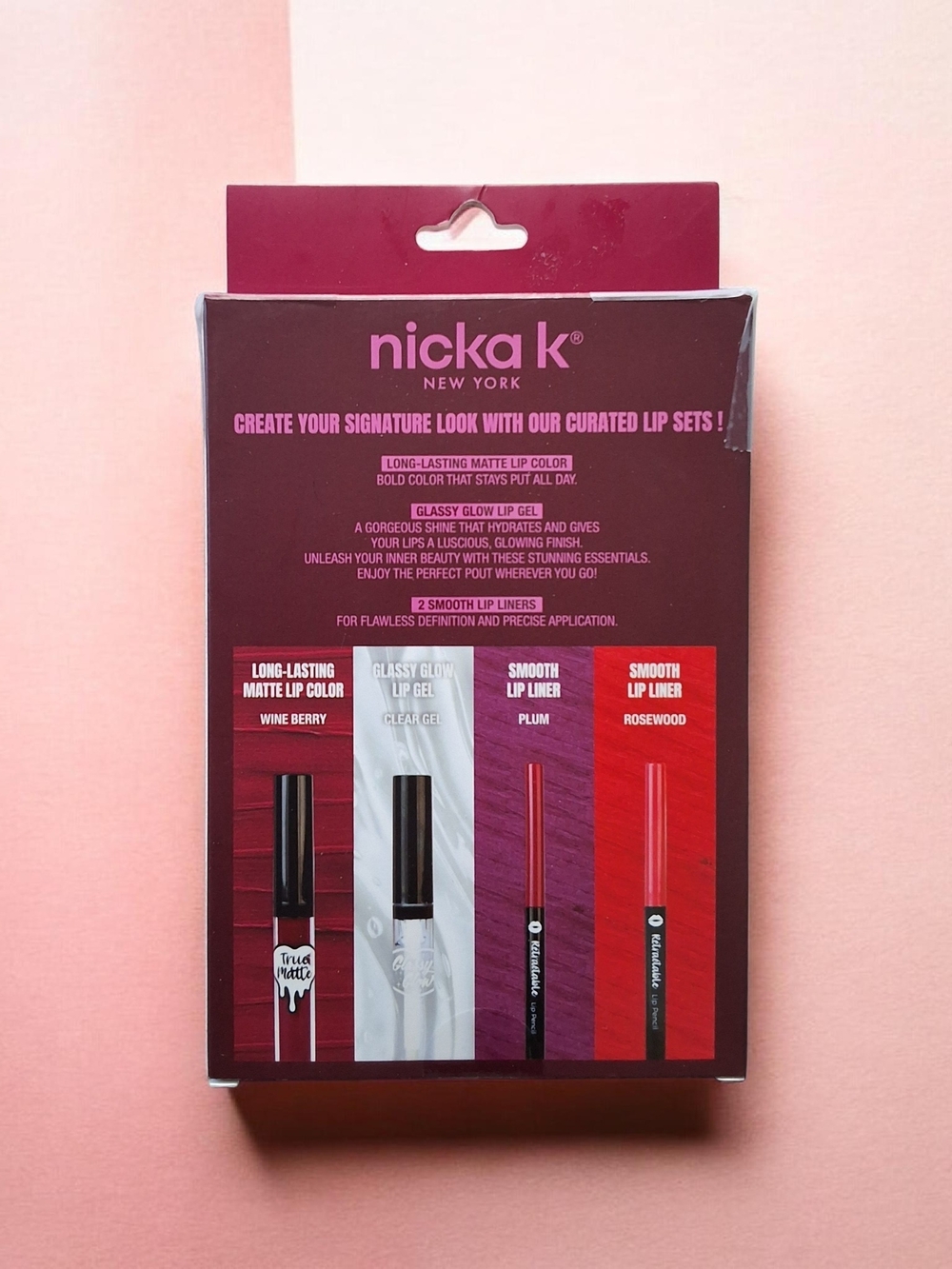 nicka k New York Lip Set - Red & Pink Shades